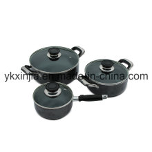 Utensílios de cozinha 6PCS Alumínio Mármore Coating Cookware